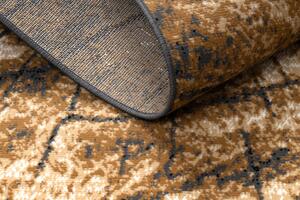 Weltom Kusový koberec BCF Morad PAŘEZ STROMU Dřevo šedý béžový staré zlato Rozměr: 80x150 cm
