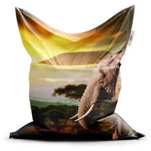 Sablio Sedací vak Classic Slon z profilu - 150x100 cm