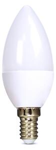 SOLIGHT LED žárovka svíčka matná C37 6W, E14, 4000K, 510lm
