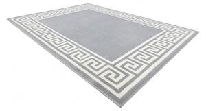 Weltom Kusový koberec BCF Morad GREK Klasický Řecký vzor šedý bílý Rozměr: 140x200 cm