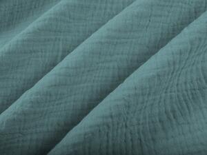 Biante Mušelínový povlak na polštář MSN-019 Pastelově modrozelený 50 x 50 cm