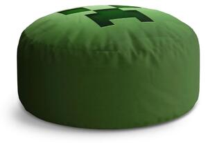 Sablio Taburet Circle Green Blocks: 38x48 cm