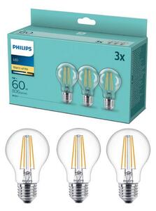 SADA 3x LED Žárovka VINTAGE Philips A60 E27/7W/230V 2700K