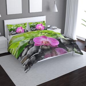 Sablio Povlečení Růžová orchidej - 140x200 / 90x70