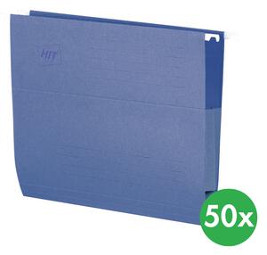 Závěsné desky s bočnicemi, modré, 50 ks