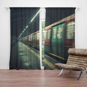 Sablio Závěs Metro v tmavé stanici: 2ks 140x250cm