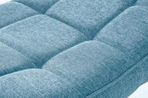 2SET křeslo s podnožkou SCANDINAVIA azurově modré Nábytek | Obývací pokoj | Křesla | Všechna křesla