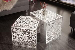 2SET konferenční stolek ABSTRACT stříbrný skladem