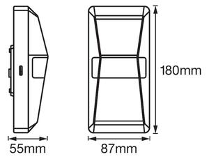 Ledvance - LED Venkovní nástěnné svítidlo se senzorem UPDOWN LED/10W/230V IP55