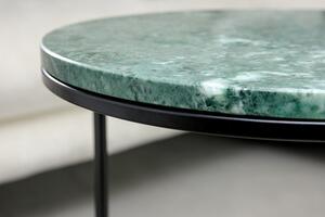 2SET odkládací stolek ELEMENTS 55/45 CM zelený mramor Nábytek | Doplňkový nábytek | Odkládací stolky