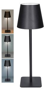 SOLIGHT LED nabíjecí lampička Lucca, 120lm, změna CCT, stmívání, černá