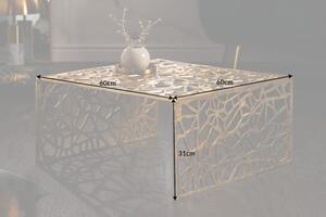 Noble Home Zlatý konferenční stolek Abstrakt
