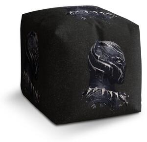 Sablio Taburet Cube BLACK PANTHER z profilu Vesmír - 40x40x40 cm