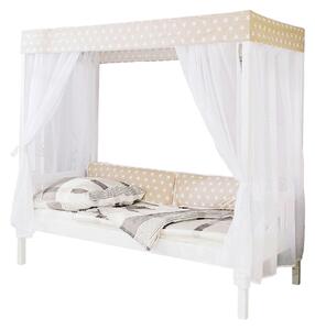 POSTEL S NEBESY, 90/200 cm bílá, béžová Livetastic - Jednolůžkové postele, Online Only