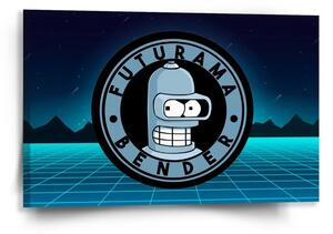 Sablio Obraz Futurama Bender Čtvrtá dimenze - 60x40 cm