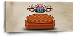 Sablio Obraz Seriál přátelé CENTRAL PERK Gauč - 110x50 cm