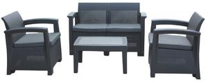 Set zahradního nábytku ZORANA antracitový ZUM6454