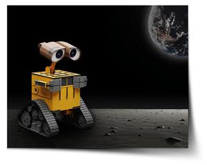 Sablio Plakát Wall-E robot Měsíc - 60x40 cm