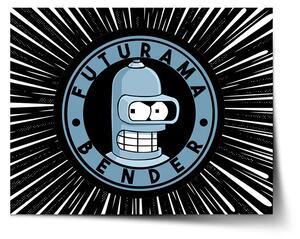 Sablio Plakát Futurama Bender Vesmír - 60x40 cm