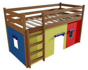 Vomaks Patrová zvýšená postel ZP 002 Rozměr: 80 x 180 cm, Barva: moření dub