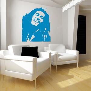 Živá Zeď Samolepka Portrét Bob Marley Barva: černá