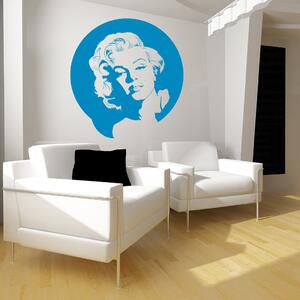 Živá Zeď Samolepka Portrét Marilyn Monroe Barva: černá