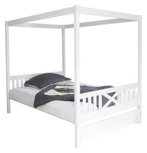 POSTEL S NEBESY, 140/200 cm bílá MID.YOU - Jednolůžkové postele, Online Only