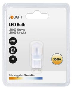 SOLIGHT LED žárovka matná G9 230V 2,5W 3000K 215lm