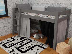 Vomaks Patrová zvýšená postel 8X8 02A Rozměr: 80 x 180 cm, Barva: barva šedá