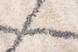 Chemex Moderní koberec Versay Shaggy - tvary - krémový Rozměr koberce: 80x150 cm