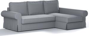 Potah na pohovku IKEA Backabro rozkládací se šezlongem barva šedá