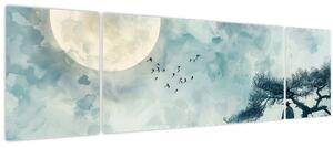 Obraz - Malba úplňku (170x50 cm)