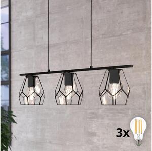 Eglo 43644 - LED Lustr na lanku MARDYKE 3xE27/40W/230V