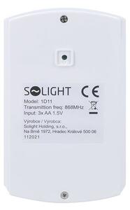 SOLIGHT Pohybový senzor+GSM alarm, dálkové ovládání, bílý