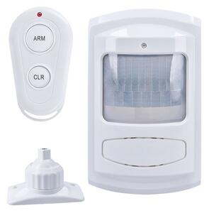 SOLIGHT Pohybový senzor+GSM alarm, dálkové ovládání, bílý