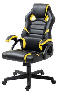 Černo-žlutá herní židle UPLAY