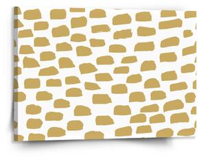 Sablio Obraz Zlaté tahy štětcem - 150x110 cm