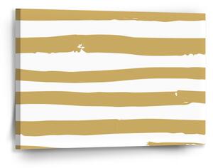 Sablio Obraz Zlaté pruhy - 90x60 cm