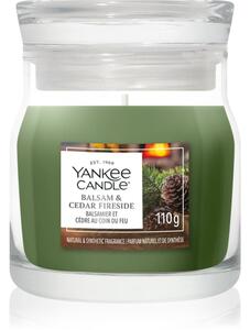 Yankee Candle Balsam & Cedar Fireside vonná svíčka Signature 110 g