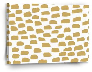 Sablio Obraz Zlaté tahy štětcem - 90x60 cm