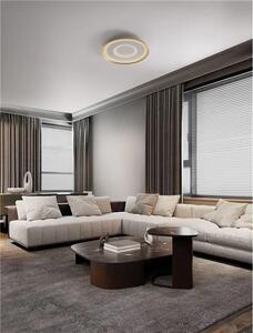 LED stmívatelné zlaté designové stropní svítidlo Figin s dálkovým ovládáním