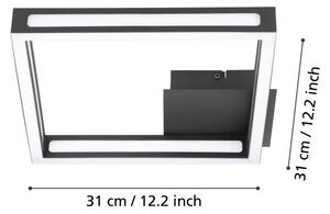 Eglo 99787 - LED Stropní svítidlo ALTAFLOR LED/11,2W/230V černá