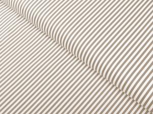 Biante Bavlněný povlak na polštář Sandra SA-361 Béžovo-bílé proužky 30 x 50 cm