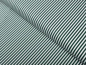 Biante Bavlněný povlak na polštář Sandra SA-362 Tmavě zeleno-bílé proužky 30 x 50 cm
