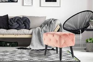 TABURET, textil, kompozitní dřevo, 40/48/60 cm - Online Only lavice, Online Only