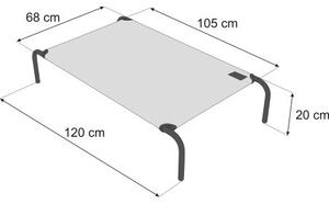 Pelíšek IRON XXL tlapky, černý
