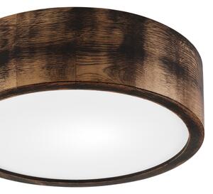 Stropní svítidlo OAK SMOKY 1xE27/15W/230V pr. 27,5 cm dub/tmavě hnědá