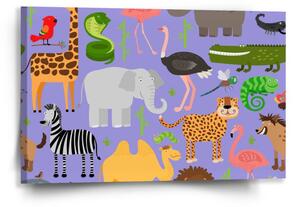 Sablio Obraz Animované safari - 60x40 cm