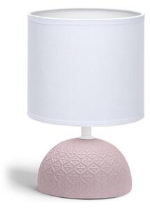 Aigostar - Stolní lampa 1xE14/40W/230V růžová/bílá