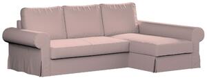 Potah na pohovku IKEA Backabro rozkládací se šezlongem barva růžová látka pletený vzor